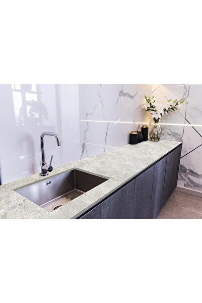 StickerArt Tezgah Üstü Fayans Kaplama Folyosu Mutfak Tezgahı Kaplama Granite ...