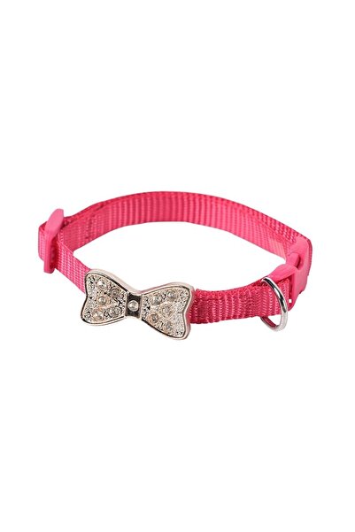 SSMEDIA Zgarda cu pandantiv bijuterie fundita pentru pisici/caini mici