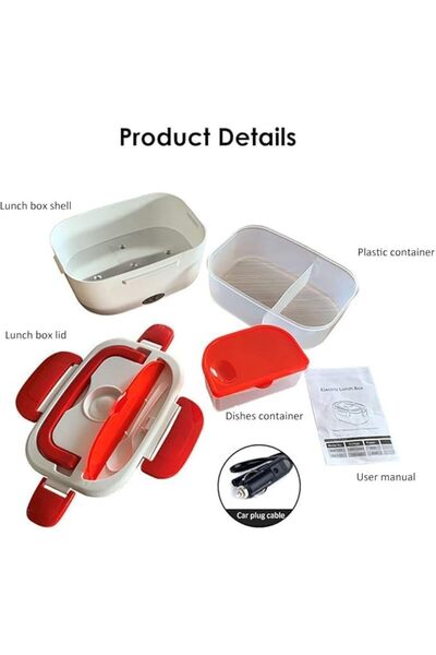 Türkiye Electric Lunch Box for Adults – 40W Portable Food Warmer with Leakproof Lid, Self-Heating Lunch Bo