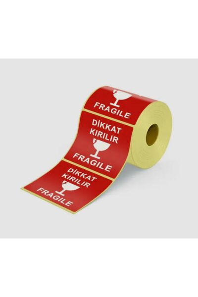 SERİN DİKKAT KIRILIR ETİKET 75x75 500’lu