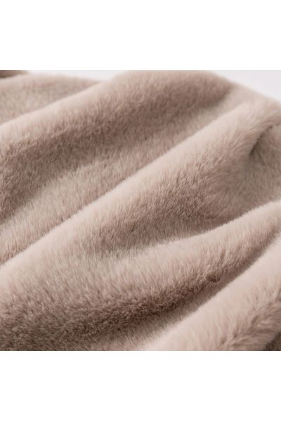 Home Box Lla Ura Rabbit Fur Double Layer King Blanket - 220x240 cm