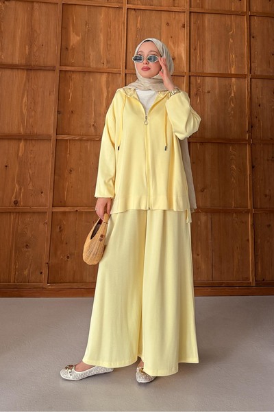 Rimel Moda Aden Takım Sarı