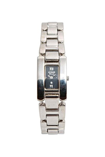 ACCURATE ساعة نسائية تناظرية من الفولاذ المقاوم للصدأ ALQ342S