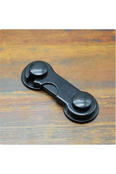 Choice مجموعة من 4 قطع باللون الأسود، 4 قطع/مجموعة، قفل خزانة، باب خزانة، درج، أقفال أمان للأطفال، واقي أمان B