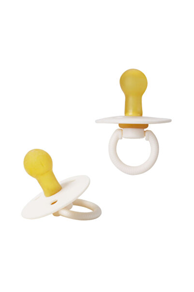 Choice5 لهاية أطفال بيضاء قطعة واحدة مصنوعة من مادة اللاتكس وحلمة مستديرة ذات...