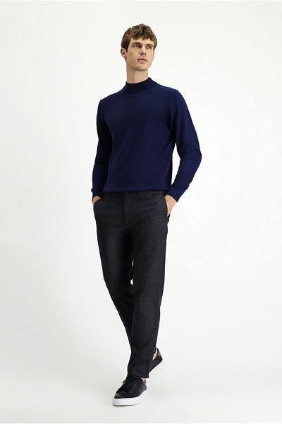 Kiğılı Slim Fit Slim Fit Patterned Flannel Classic Trousers