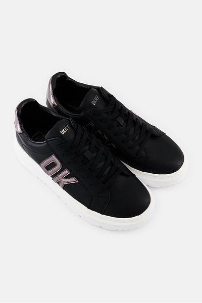 Dkny Women Marian Lace Up Sneakers, Black