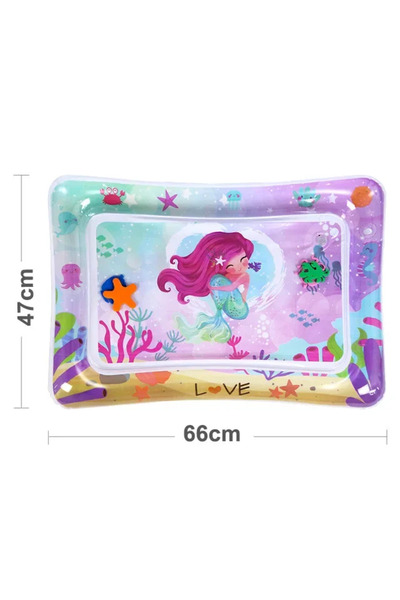 Choice سجادة لعب مائية للأطفال الصغار قابلة للنفخ على شكل مربع دائري من مادة ...