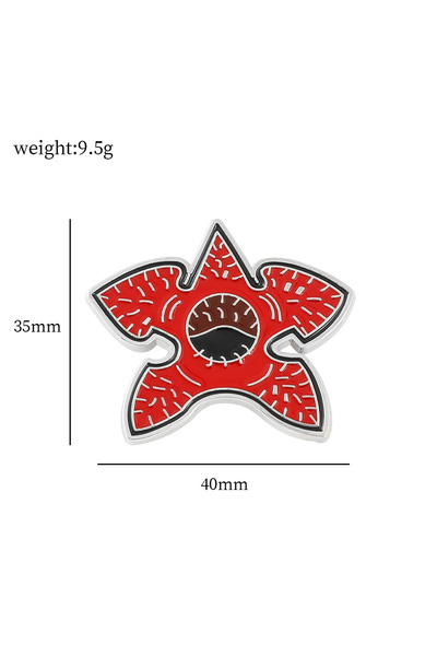 Choice Chomper brooch Classic Stranger Season Things Chomper Brooch Red Metal Enamel Lapel Pin Clothing Bac
