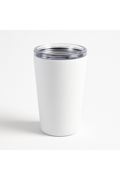 TSUMAB Insulated White Stainless Steel Tumbler with Lid – 16oz