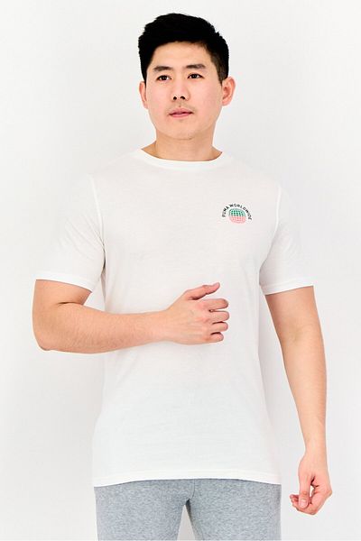 Puma Men Sportswear Fit Short Sleeves Outdoor T-Shirt, White