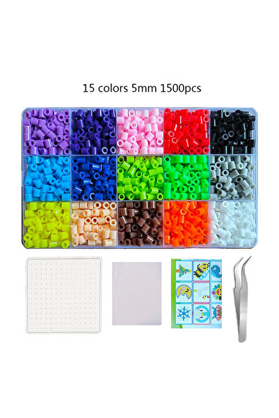 Choice مجموعة من 15 لونًا من خرز الذوبان مقاس 5 مم / 2.6 مم، أحجية فنية من خر...