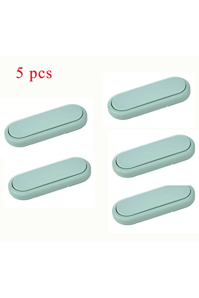 Choice 5 pcs green Latch Cabinet Door Protection 5pcs Children's Drawer Safety Baby Anti Pinch Hand Invisib