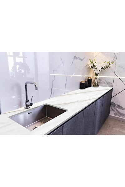 StickerArt Tezgah Üstü Fayans Kaplama Folyosu Mutfak Tezgahı Kaplama Limestone