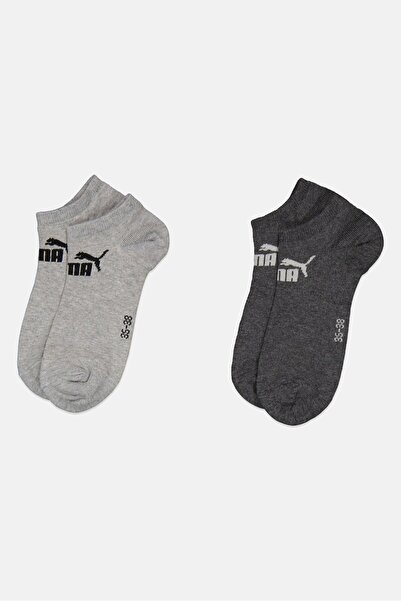 Puma Men 2 Pairs Brand Logo Sneaker Ankle Socks, Multicolor