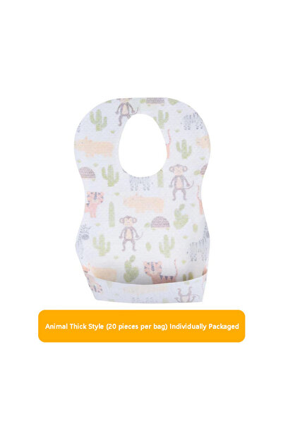 Choice5 animal alone 20pcs Disposable bib baby saliva napkin children's meal ...