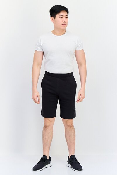 Puma Men Sportswear Fit Brand Logo Outdoor Shorts, Black