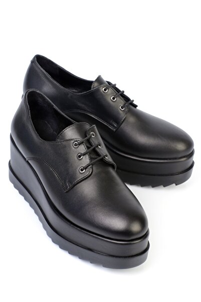 KARVENSHOES Genuine Leather Platform Lace up Shoes 0002