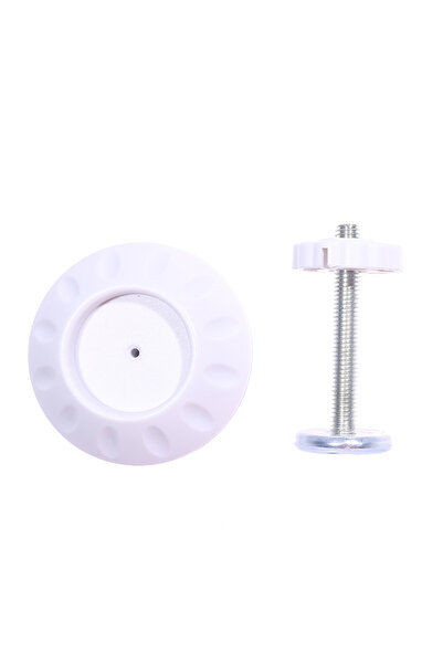 Choice قطعة واحدة بيضاء من ملحقات درابزين الباب بدون ثقب، درابزين شرفة، مسمار...