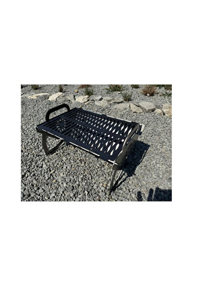 motor starter Gratar pliabil/portabil de masa otel, heavy-duty, camping/gradina 450 x 330 x 275 mm, grosime 4 mm,