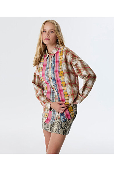 Twist DESEN MIX ASİMETRİK GÖMLEK