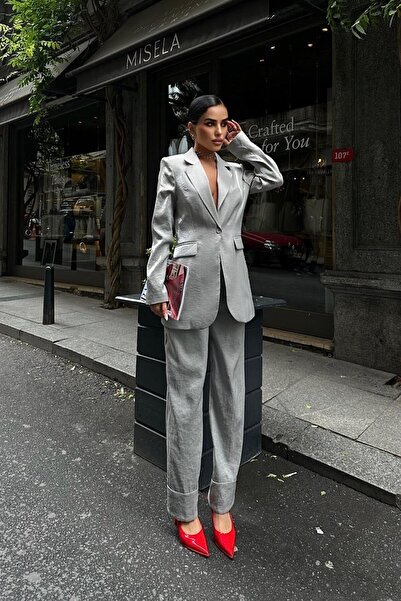 Lijuri Gisella Shiny Satin Suit 9851