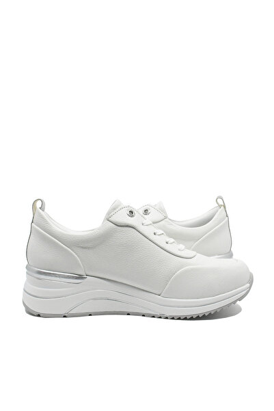 Remonte Women's sport shoes white with silver detail, leather