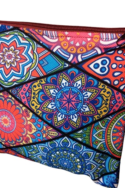 Uretti - Sibel 2453 4352 Handmade Mandala Pattern Clutch - Portfolio Bag