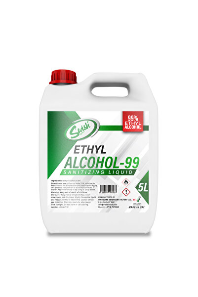 Swish Super سائل تعقيم الكحول الإيثيلي (الإيثانول) 99.9% 5 لتر