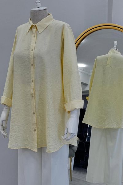ÇİZGİ Button Detailed Comfort Shirt