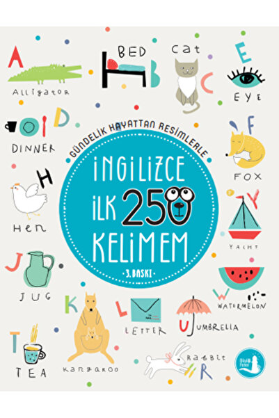Büyülü Fener Yayınları 250 كلمة أولى باللغة الإنجليزية + ورق ملاحظات لاصق