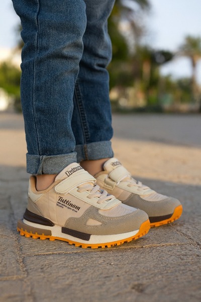 minibonito Uniszex gyermek rugalmas és tépőzáras kényelmes ortopéd sportcipő