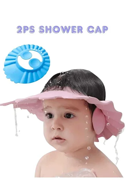 Choice MULTI Two baby shampoo caps, one pink, one blue, to help the baby bathe, bath good helper, two buy