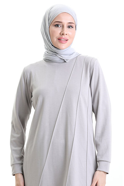 sefamerve Slit Stitched Sports Double Suit 20051-01 Gray