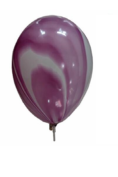 SDX Market Set de 5 baloane din latex, marmorate alb-roz, 35 cm