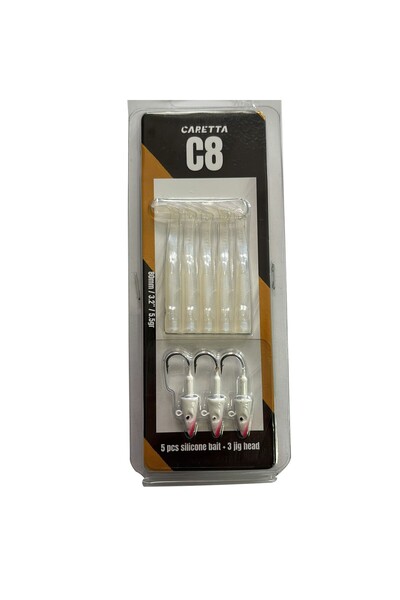 Caretta C8 8cm 5.5gr 5+3 Silikon Yem Blue Spirit