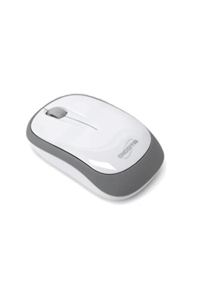 Dicota Mouse, DICOTA, retractable cable, 1000 dpi, white/grey