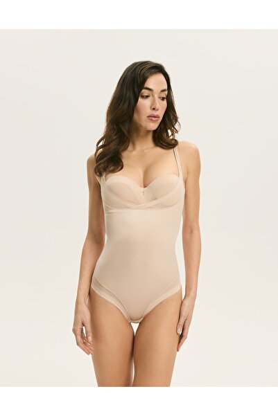 ESOTIQ Women's Slimming Body Shapewear Bodysuit Smooth with Mesh | Silhouette