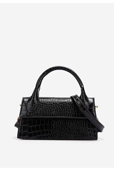 B T Shoes Černá rukojeť kabelky Lixia