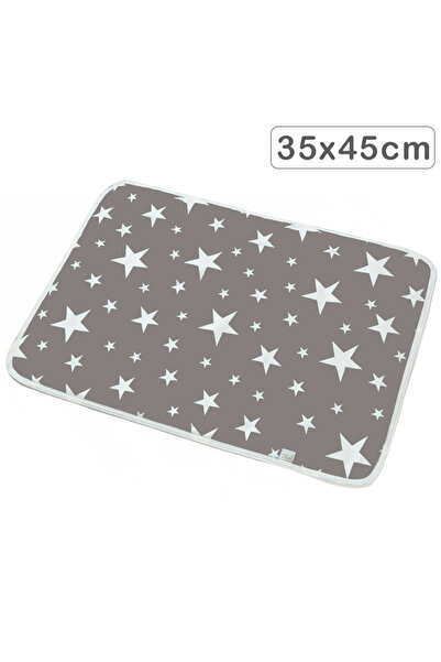 Choice مرتبة أطفال قابلة لإعادة الاستخدام بنجوم رمادية مقاس 35×45 سم، وسادات ...