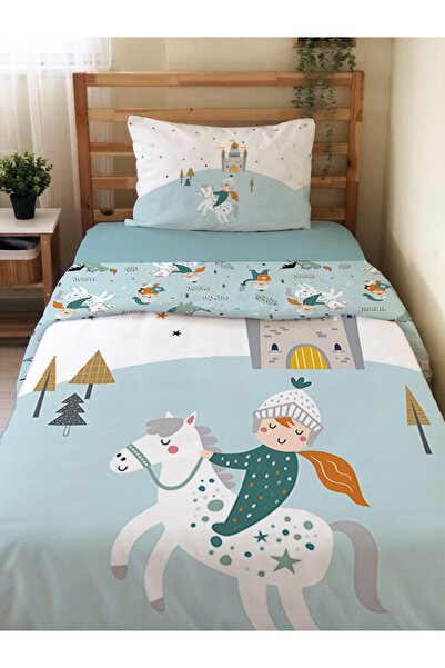 Evmila طقم مكون من قطعتين بدون ملاءات منقوشة بتصميم خاص، طقم غطاء لحاف مفرد م...