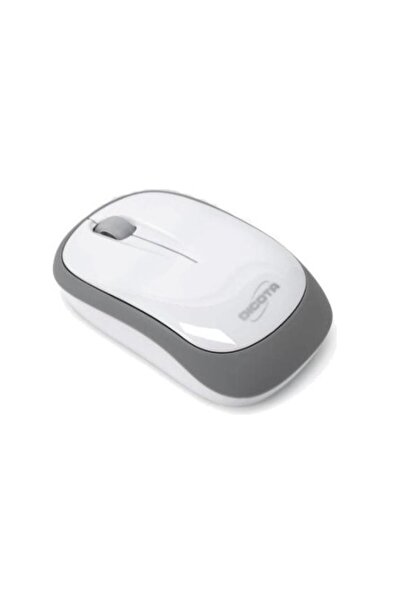 Dicota Mouse, DICOTA, retractable cable, 1000 dpi, white/grey