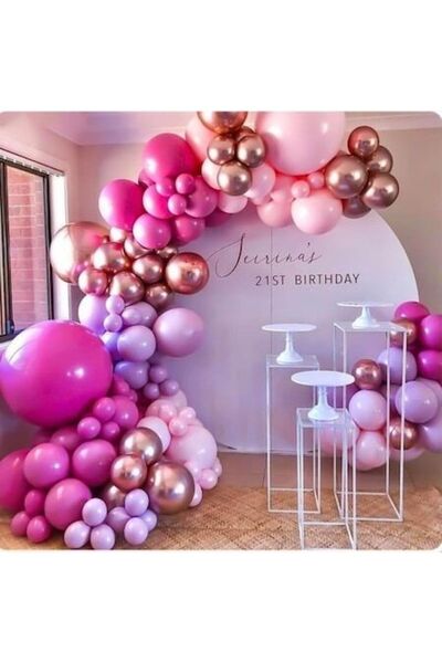 OEM Balloon Arch, 90 pieces, pink