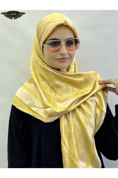 ALDAYER Φουλάρι 120 βισκόζης ζακάρ μοτίβο 2