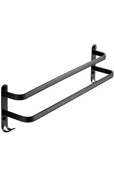 WARSZAWA Towel Holder, Warszawa, Aluminum, Screw Mount, 60 cm, Matte Black