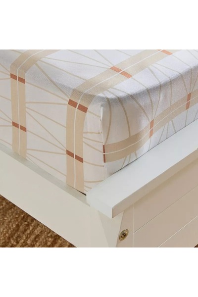 Home Box Malta Lattice Printed Cotton Queen Fitted Sheet - 150x200+33 cm