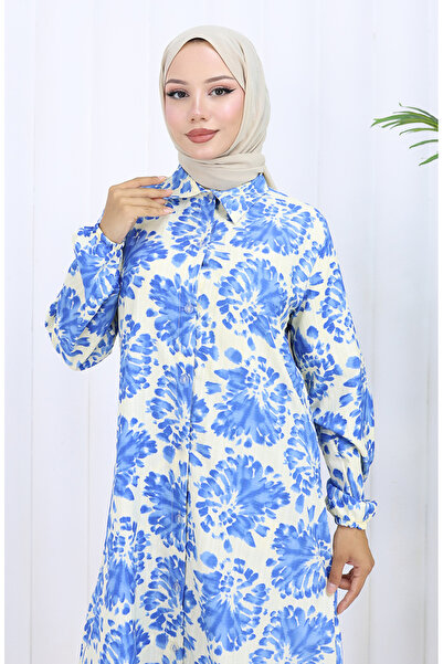 sefamerve Παντελόνι με σχέδιο Διπλό Σετ 0126-01 Indigo