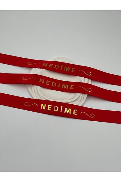 EvremStore Gold Ribbon on Red 3 Pieces