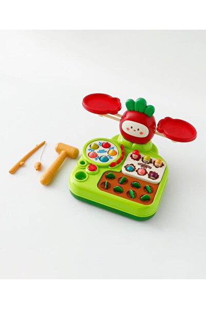 Fab N Funky 4-in-1 Multifunctional Game, Carrot Themed, 3 Years+, 31 x 25 x 20 cm, Multicolor - 16 Pieces
