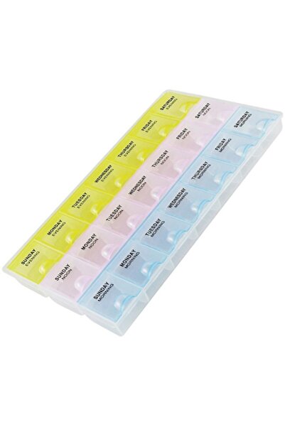 Aptel Cutie organizator pastile, 3x7 zile, dimensiuni 22x12x2,3 cm